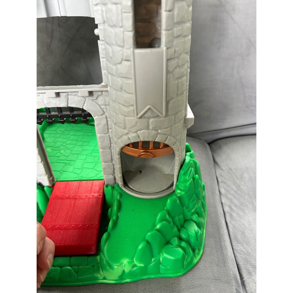 Fisher-Price Great Adventures Castle Playset Vintage Grey Green 1994 - Picture 3 of 7